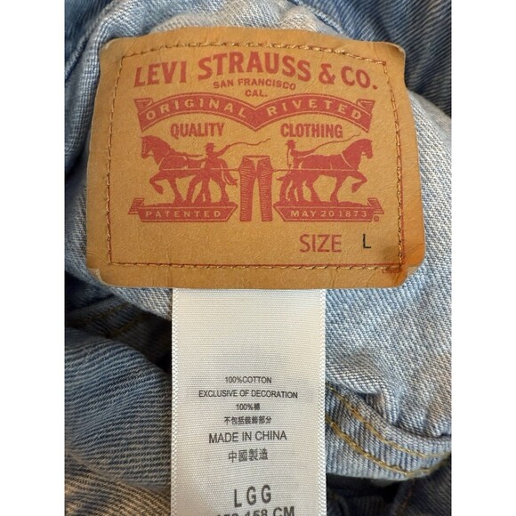 Levi’s Denim Classic Kids Trucker Jacket Size L (12-13 yrs) - Picture 7 of 11
